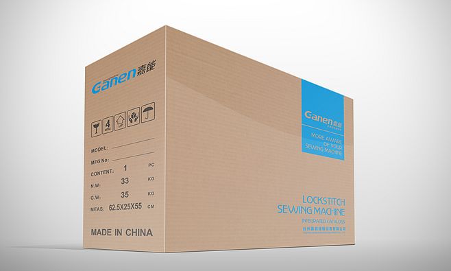 嘉能縫紉機紙箱設計 保護與美學的完美融合